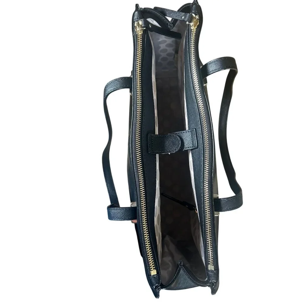 Kate Spade Cedar Street Jensen Black Leather Shoulder Bag Tote Bag - Picture 11 of 13